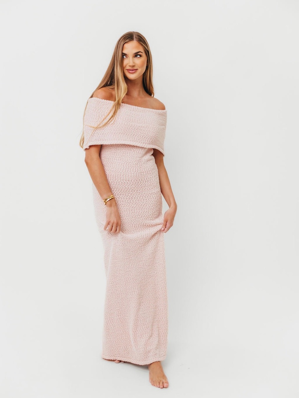 Brit Maxi Dress in Dusty Pink- Bump Friendly
